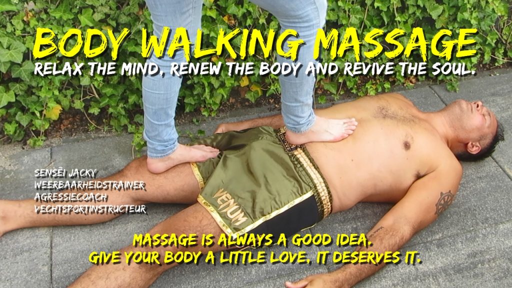 Body Walking Massage, Barefoot Body Massage, Combative Body Massage, Pre Fight Massage