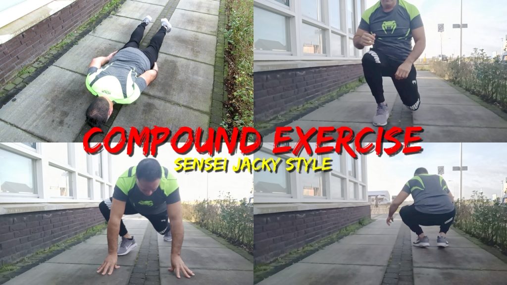 Compound workout, Sensei Jacky style, martial arts workout, multiple exercises in 1 motion, stamina