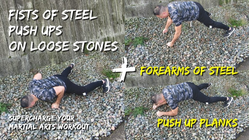 Fists of steel training and forearms of steel training, Insane push up planks, bone splitting pain