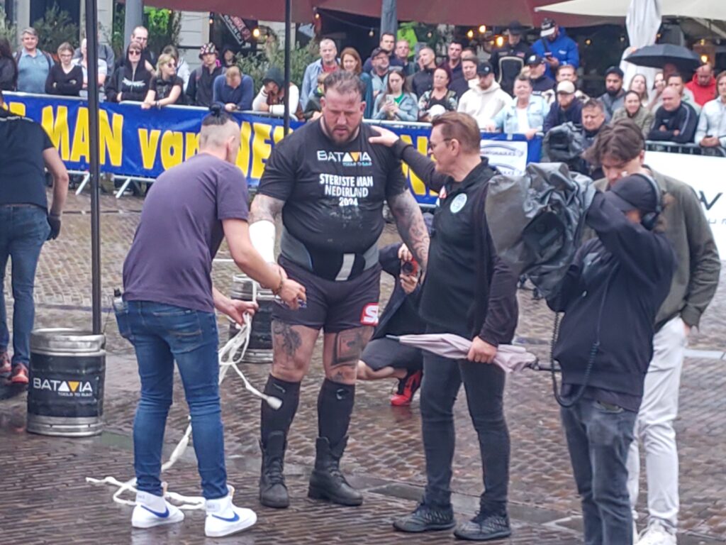 Kelvin de Ruiter, Marcel Mostert, sterkste man van nederland, zondag, 7 juli, 2024, finale, Brinkplein, Deventer